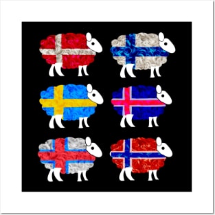 Scandinavian Sheep Posters and Art